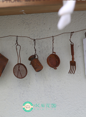 迷你铁牌杂货风复古做旧插牌装饰挂件置物柜铁牌标签日系杂货标签