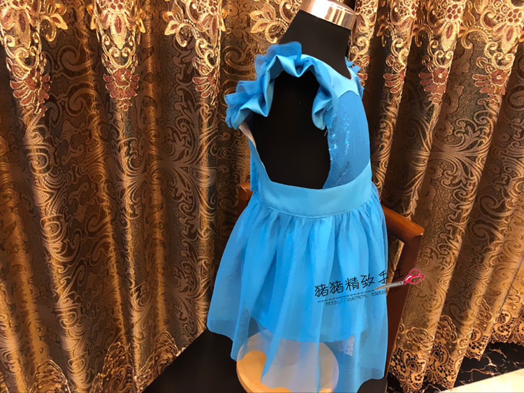 Princess smock Elsa Frozen Girls Sleeveless Kindergarten Apron Reverse Dressing Painting Clothes Autumn and Winter Bib