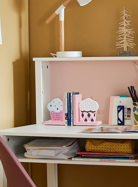 卡通书立。女孩房书桌收纳神器。