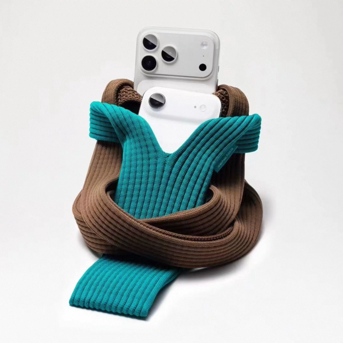 苹果手机设计针织手机袋男女25秋冬潮流迷你小众便携单肩配饰装饰,淘宝优惠券,粉丝福利购,淘宝优惠卷