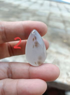 天然玛瑙玉髓吊坠挂件水滴形草花挂件玉髓吊坠项链女款玉坠116