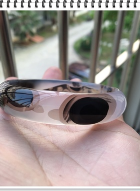 天然水墨象形冰透高档玛瑙手镯