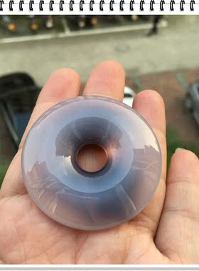 原石脸谱玛瑙玉髓平安扣男女同款