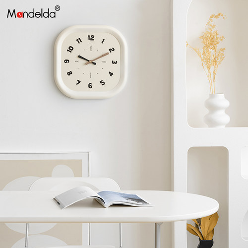 Mandelda韩国品牌2026新款挂钟客厅现代简约大气创意时钟表挂墙 - 图2