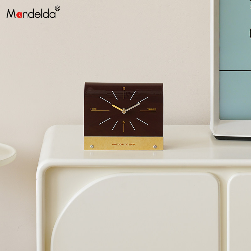 Mandelda入户玄关钟表摆放式时钟创意家居桌面电视柜装饰品摆件,淘宝优惠券,粉丝福利购,淘宝优惠卷