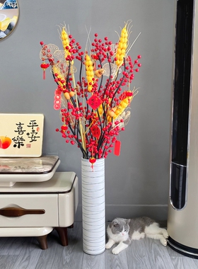中国宇恩家居仿真花红浆果
