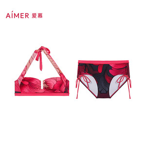 爱慕25夏花颜泳装泳衣女士海边沙滩温泉性感比基尼套装AM67A901