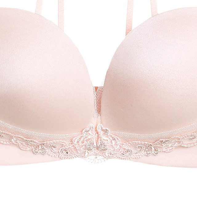 Admiration Underwear Women's Mulberry Silk Thin Small Breast Breast V-Neck ຮວບຮວມງາມ Back Sexy Bra AM178481
