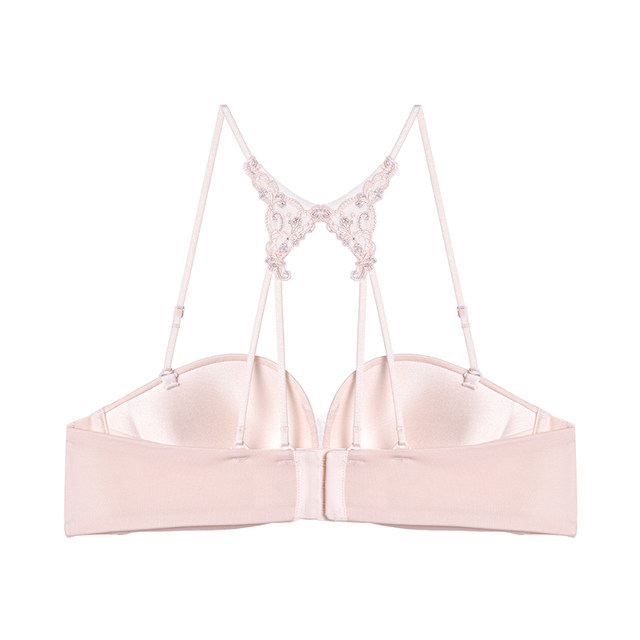 Admiration Underwear Women's Mulberry Silk Thin Small Breast Breast V-Neck ຮວບຮວມງາມ Back Sexy Bra AM178481
