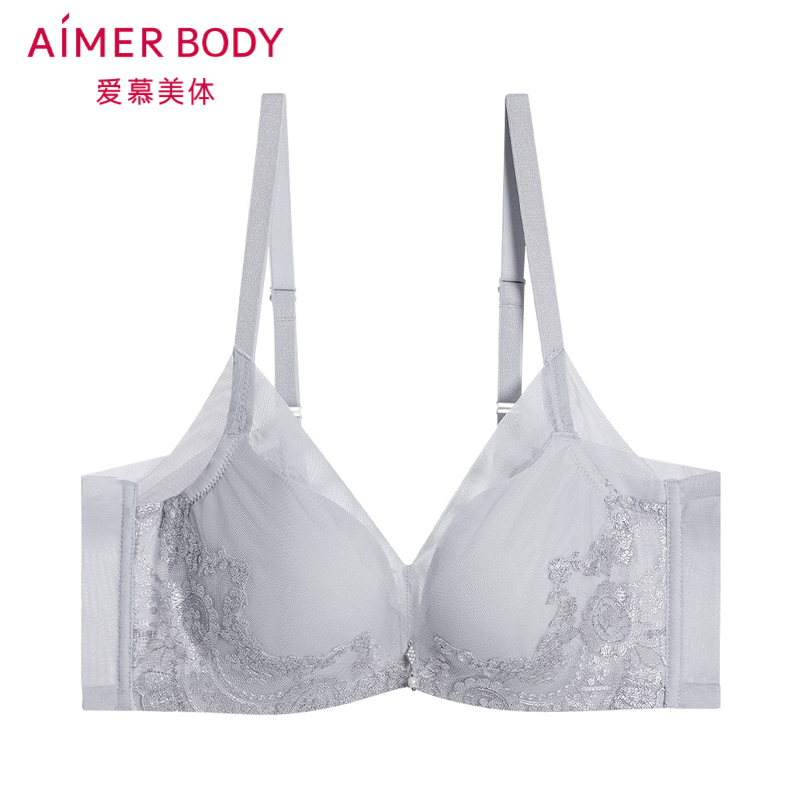 爱慕美体罗曼庄园内衣女水袋模杯加加厚小胸聚拢文胸AD140421 - 图0