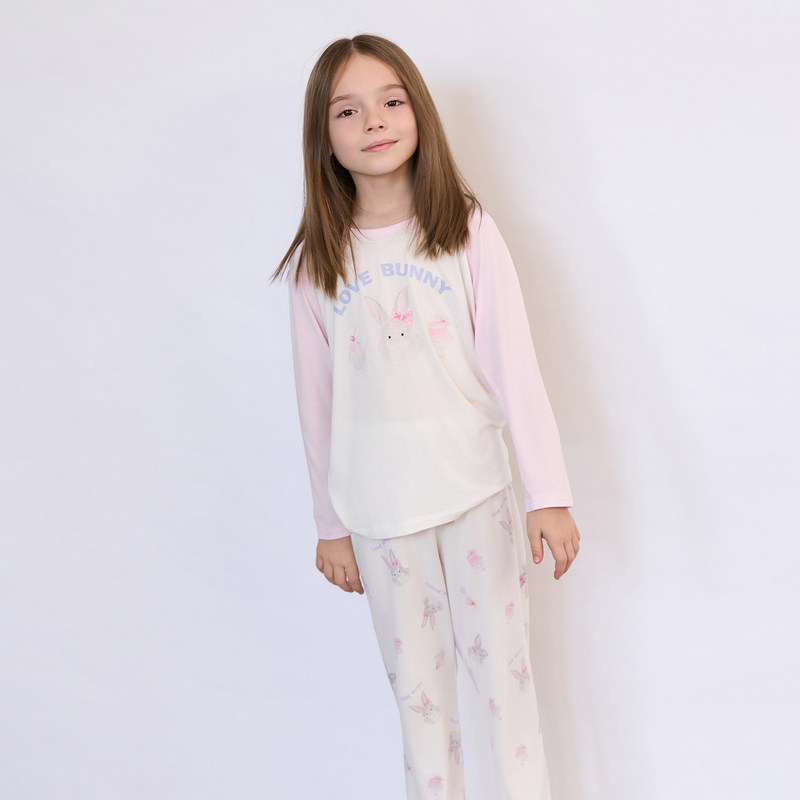 【奶皮衣】爱慕儿童家居服含氨基酸3A抗菌男女孩套头长袖睡衣睡裤,淘宝优惠券,粉丝福利购,淘宝优惠卷