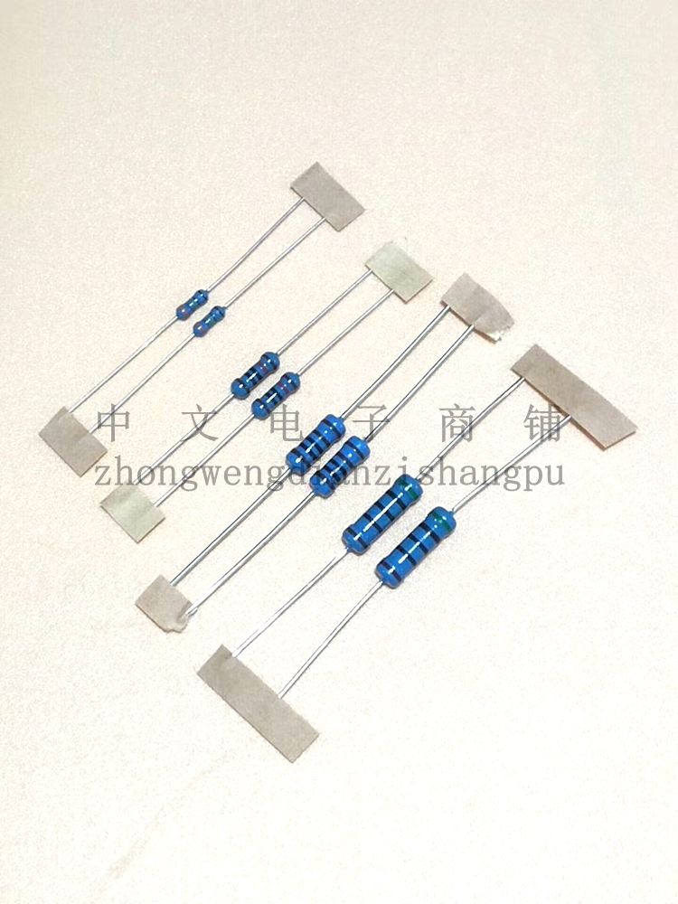 1%金属膜色环电阻0.25W1/4W2.49R 24.9欧249R 2.49K 24.9K 249K-图1