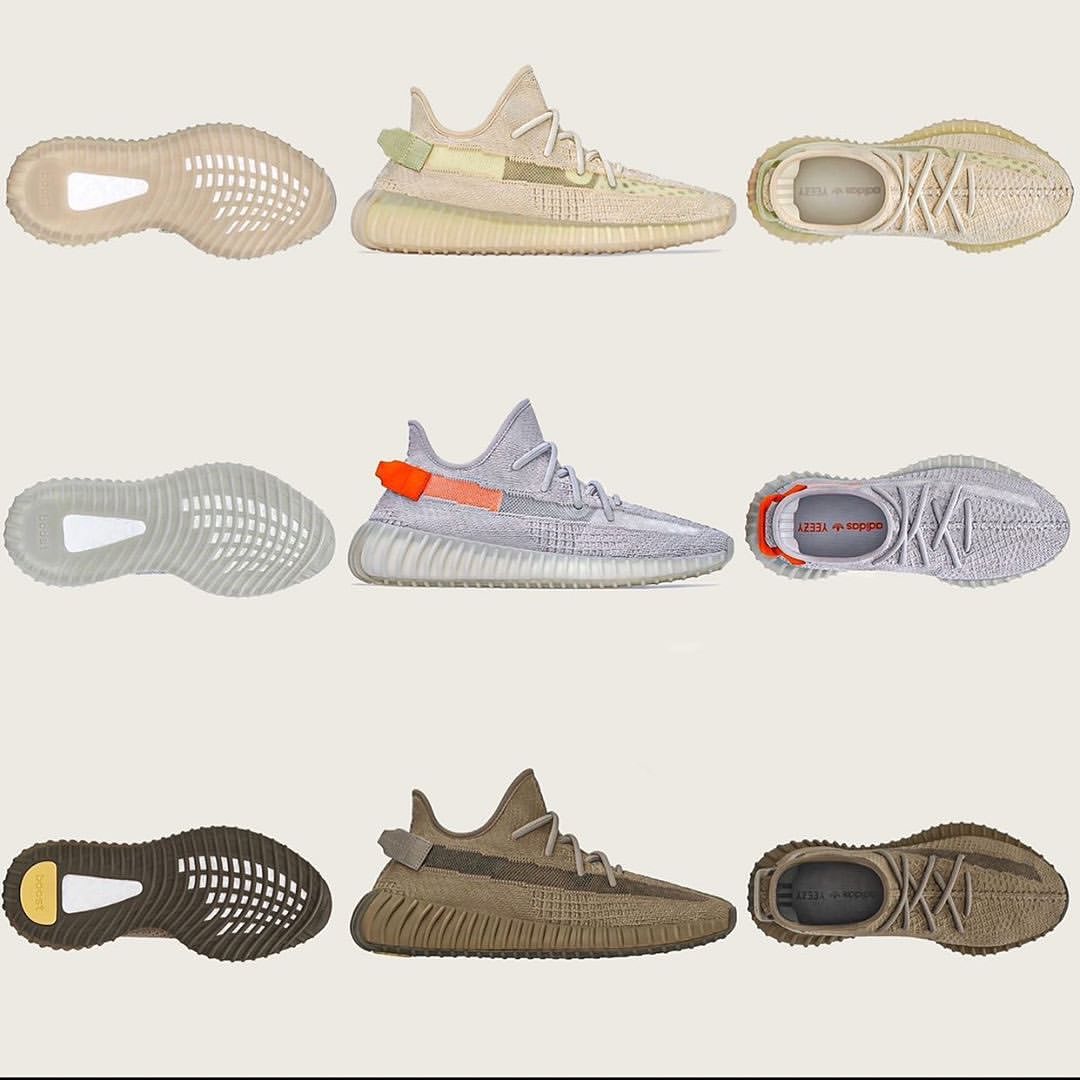 Adidas Yeezy 350V2 椰子亚洲欧洲限定尾灯 FX9028 EG7491 FX9017 - 图0