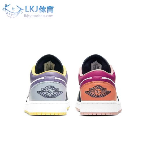 LKJ体育 Air Jordan 1 Low AJ1粉紫鸳鸯拼接低帮 DJ4342-400-图0