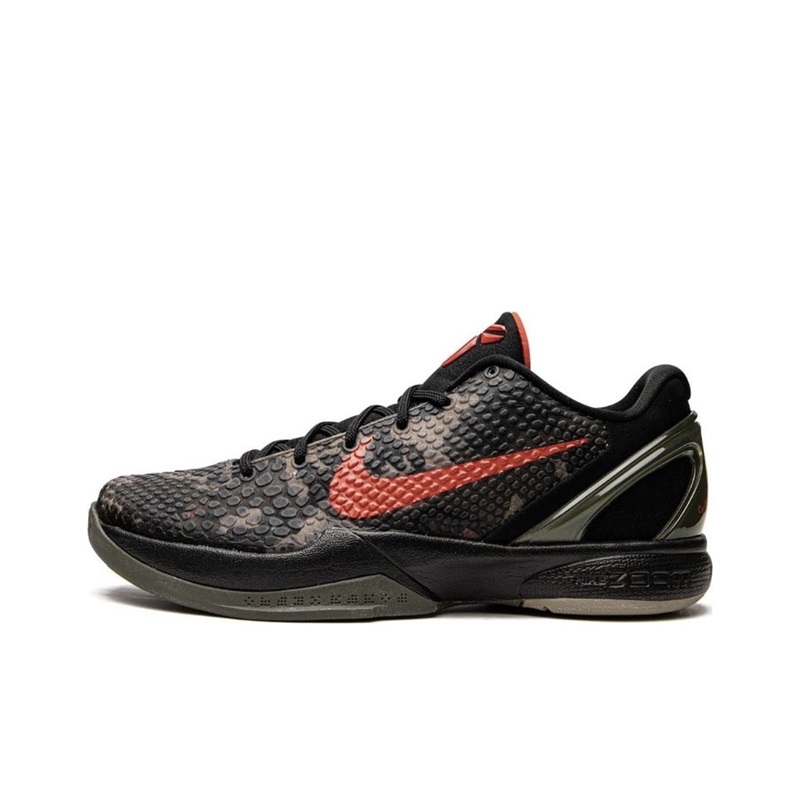 Nike Kobe 6 Protro Camo 科比 ZK6 迷彩 黑红 篮球鞋 FQ3546-001 - 图3