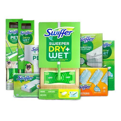美国Swiffer宝洁吸尘干湿平板电动喷水拖把免洗干巾干湿巾除尘掸 - 图3