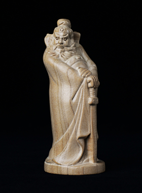 桃木平安中式客厅钟馗像