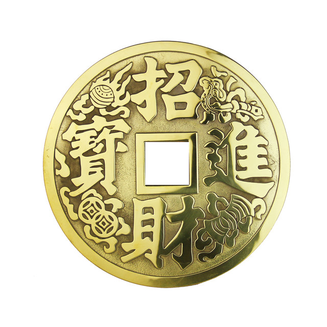 The treasure of town house, large pendant to decorate shop copper coins