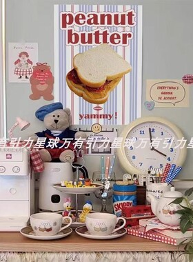韩国面包蛋糕黄油海报艺术海报