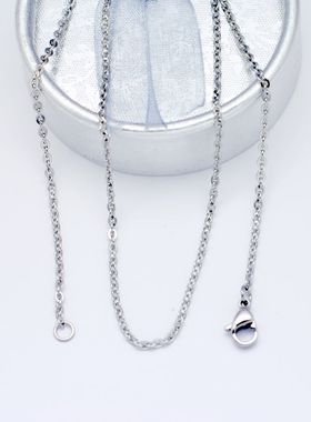 女款细O字钛钢单款项链/女式/316L钛钢项链/不褪色/不掉色[1200]