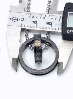 钛钢黑色情侣项链