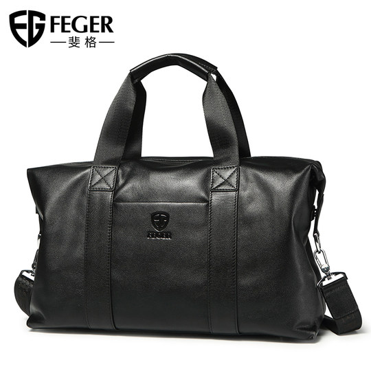 Feige men's leather handbag business computer bag