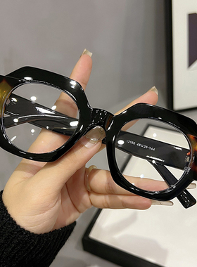 墨镜2025新潮女红色太阳镜圆脸网红款时尚防紫外线多边形眼镜显瘦