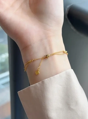 格调小红书精致细腻流金岁月系列巴洛克旋叶手链新款百搭奢品手环