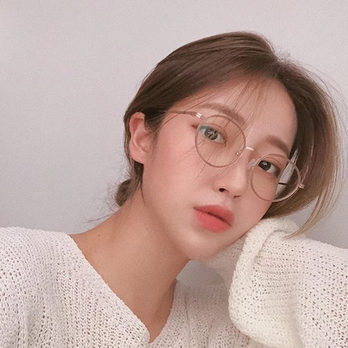 Сверхлегкие ретро металлические очки, в корейском стиле