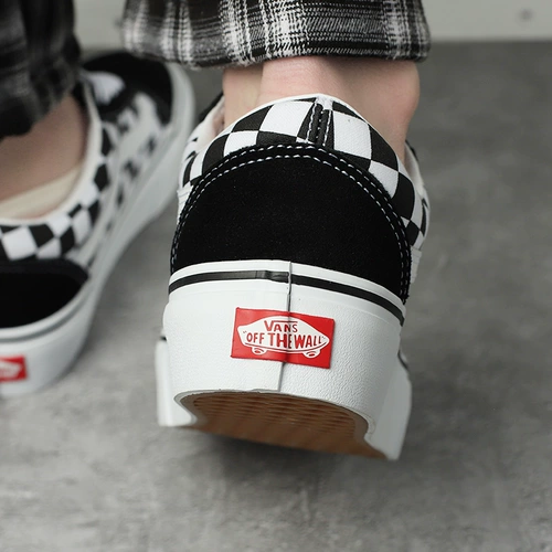 Vans, классические шахматы подходит для мужчин и женщин, повседневные кроссовки, для влюбленных