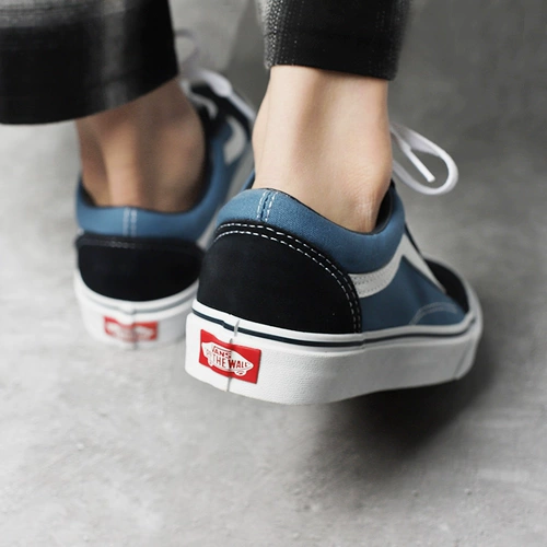 Vans, низкие военно-морские классические тканевые кроссовки подходит для мужчин и женщин для отдыха