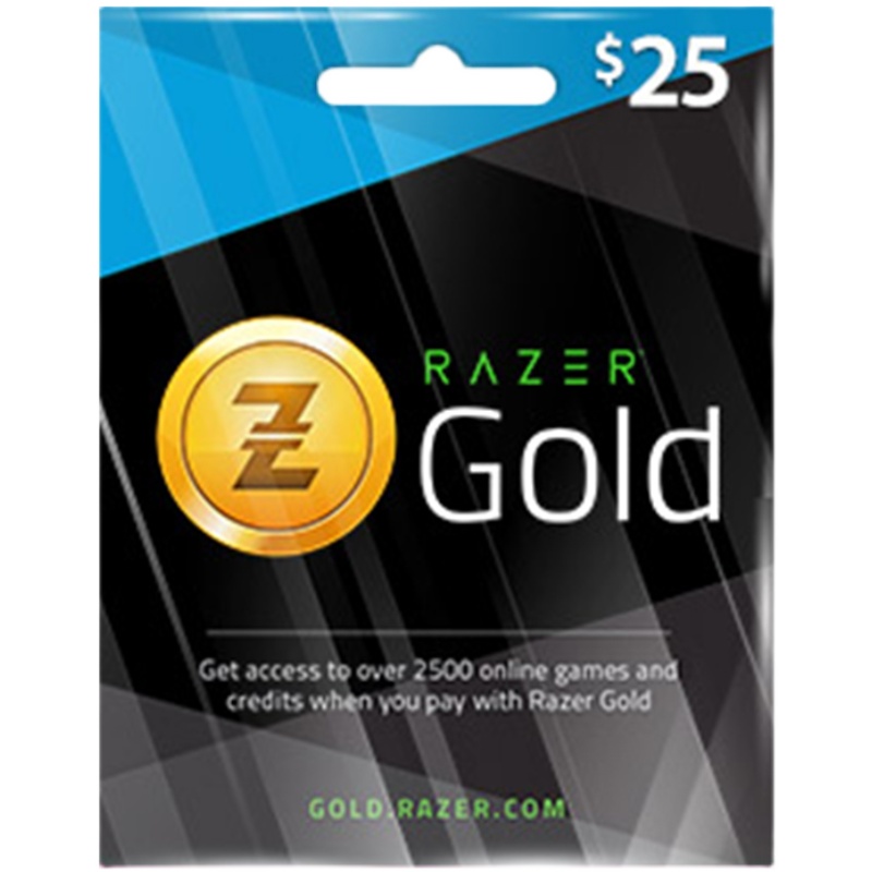 Razer Gold Code  25USD雷蛇礼品卡25美刀Rixty充值卡 CF穿越火线 - 图0