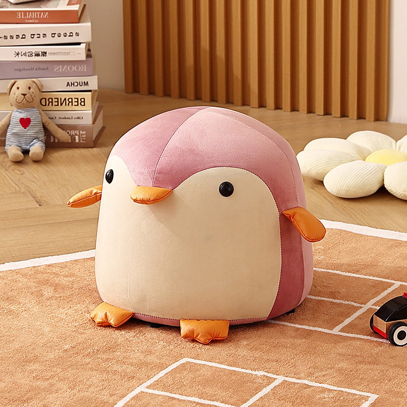 小凳子家用儿童可物凳创意企鹅换鞋凳客厅沙发矮凳简约坐凳,淘宝优惠券,粉丝福利购,淘宝优惠卷