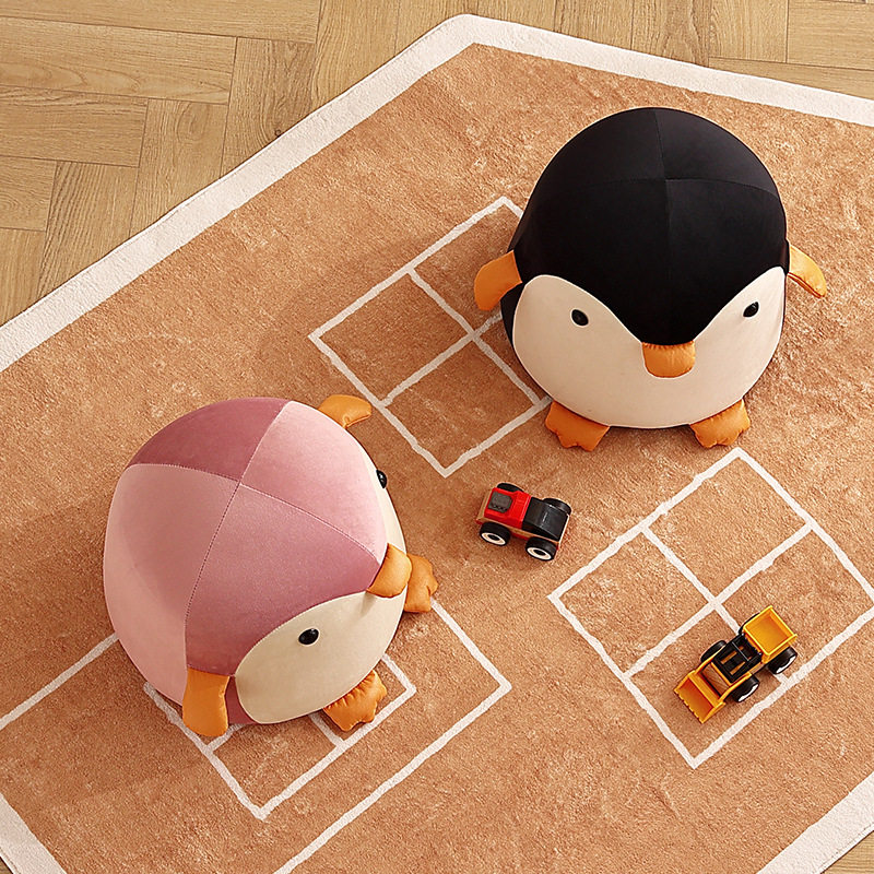 小凳子家用儿童可物凳创意企鹅换鞋凳客厅沙发矮凳简约坐凳,淘宝优惠券,粉丝福利购,淘宝优惠卷