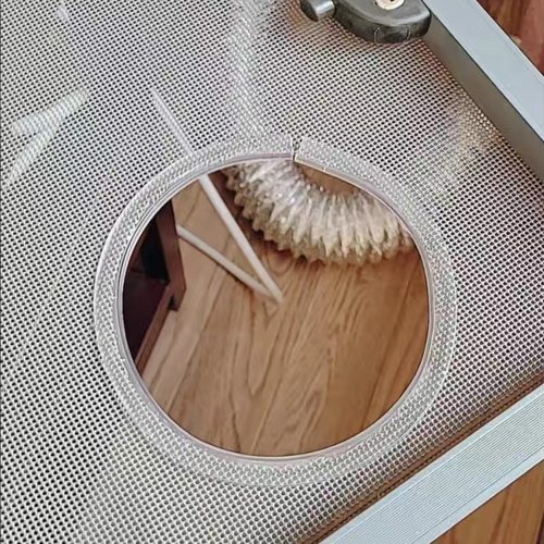 吊顶开孔油烟机铝箔烟管防划破保护条玻璃洞铝扣板洞防护胶条包边 - 图2