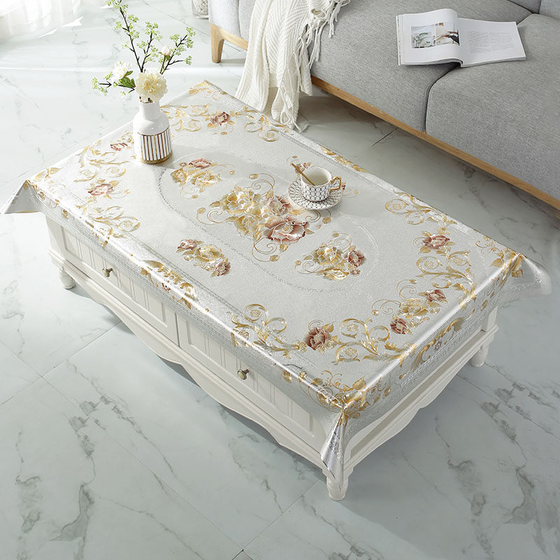 PVC茶几桌布防水防油防烫免洗茶几垫茶几巾防尘盖布餐桌布饭桌布,淘宝优惠券,粉丝福利购,淘宝优惠卷