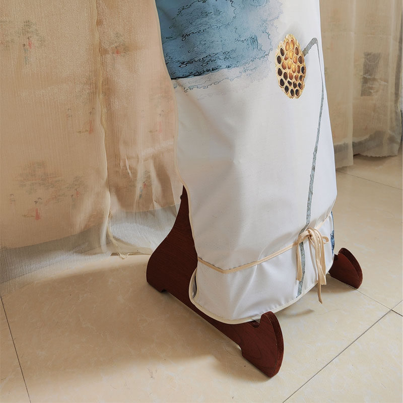 素雅荷花图挂墙式古筝防尘罩新中式禅意落地式古筝琴罩中国风高端,淘宝优惠券,粉丝福利购,淘宝优惠卷