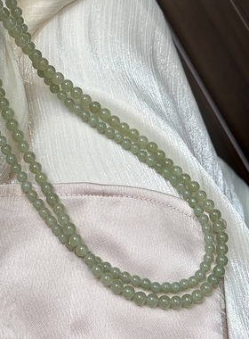 方糖家纯银天然和田玉项链