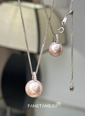 方糖家纯银曼塔玫瑰珍珠肖邦项链