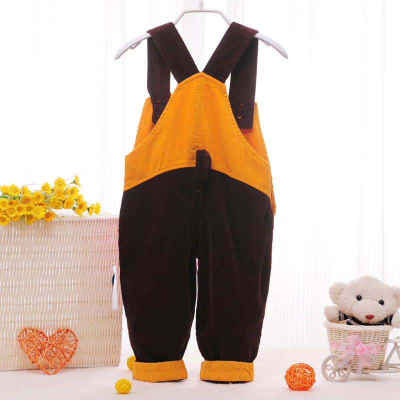 春秋装0-1-2-3岁儿童背带裤男童女童纯棉灯芯绒宝宝长裤 婴儿裤子,淘宝优惠券,粉丝福利购,淘宝优惠卷