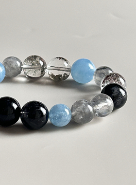 【木水】5行系列 补shui 招财转运定制手链 男女同款情侣款