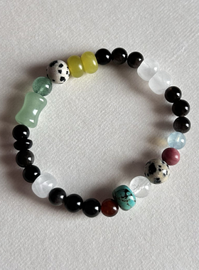 【山野】天然石串珠手链男女款情侣闺蜜礼物民族风