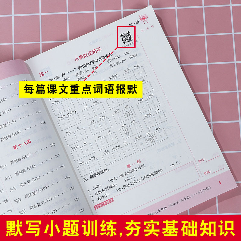 2023小学默写能手语文数学英语一年级二年级三年级四年级五年级六年级上册人教北师大苏教课堂笔记同步训练随堂练习册听力计算能手-图3