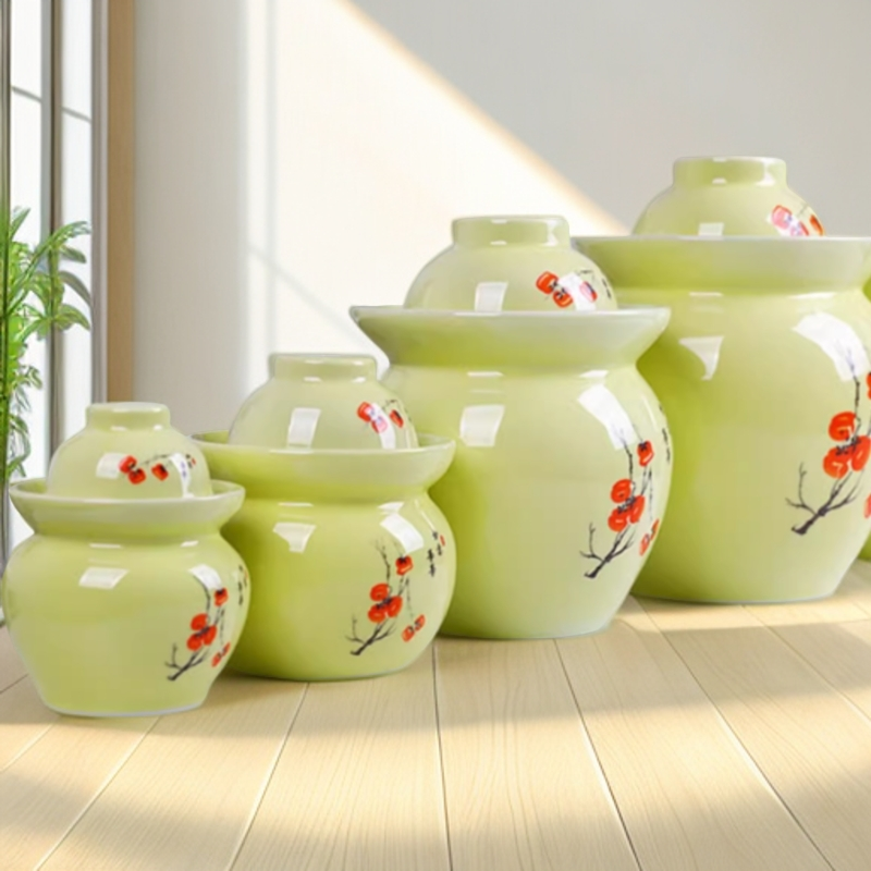 泡菜坛子家用陶瓷密封厨房储物罐景德镇双盖水封自制腌菜缸腌蛋,淘宝优惠券,粉丝福利购,淘宝优惠卷
