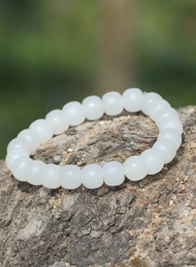 新疆和田玉白玉散珠diy配珠