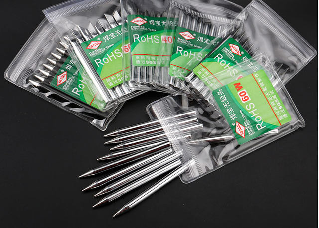 Soldering iron tip lead-free soldering iron tip pointed external heat type 60W