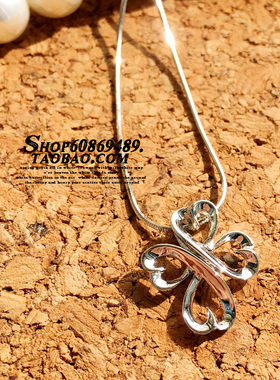 925纯银饰品铂金项链坠