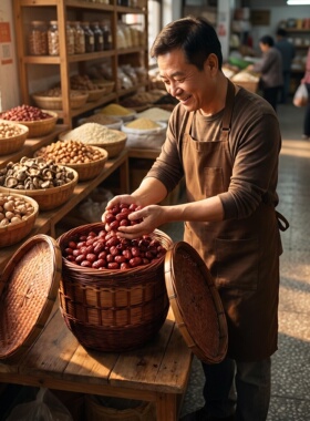 手工竹编大圆筐茶叶篓箩筐背篓背筐大号竹篮子超市饭店摆放收纳筐