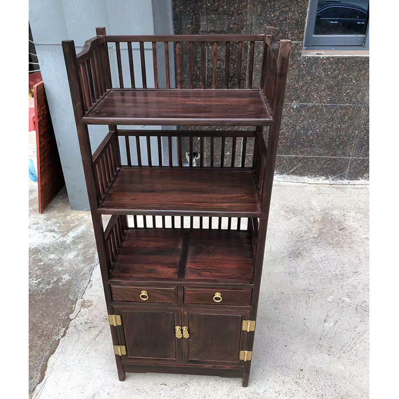 大红酸枝明式小书架实木中式落地架 家用交趾黄檀展示组合置物架,淘宝优惠券,粉丝福利购,淘宝优惠卷