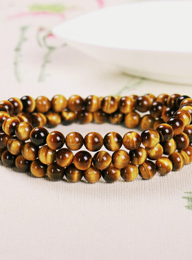 4圈虎眼石108颗手串虎睛石手链